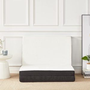 Boujee Balancee TriFold Mattress coverts into a single seater sofa mat as well